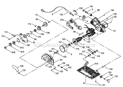 Part Location Diagram of 879013 Porter Cable Switch